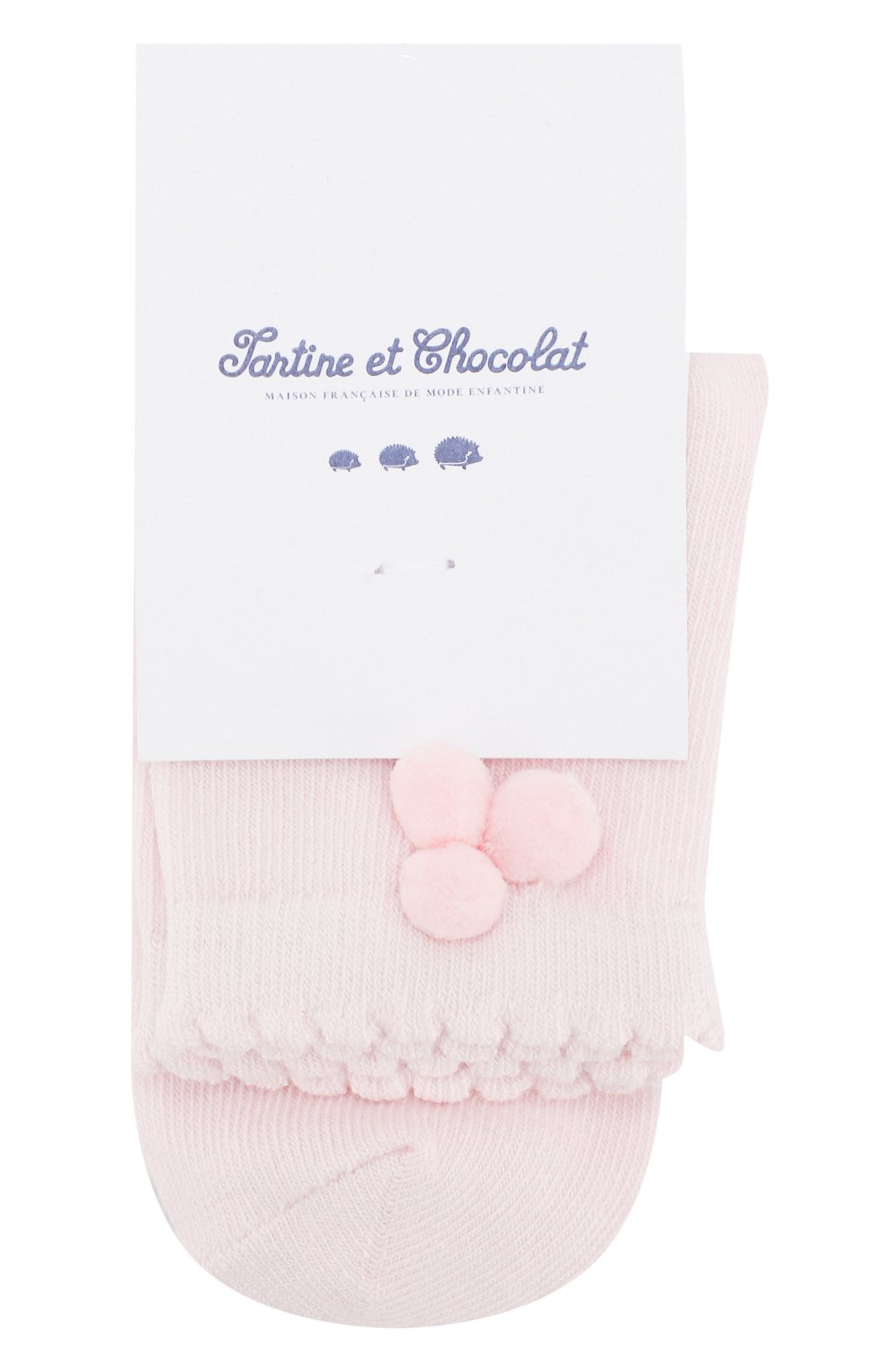 Детские хлопковые носки TARTINE ET CHOCOLAT розового цвета, арт. TP93031 | Фото 1 (Материал: Текстиль, Хлопок; Статус проверки: Проверена категория)