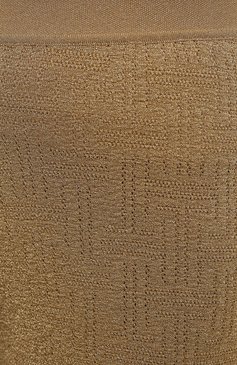 Женские брюки LANVIN золотого цвета, арт. RW-TR0005-K002-E21 | Фото 5 (Силуэт Ж (брюки и джинсы): Широкие; Длина (брюки, джинсы): Стандартные; Женское Кросс-КТ: Брюки-одежда; Материал внешний: Синтетический материал, Металлизированное волокно; Региональные ограничения белый список (Axapta Mercury): RU; Кросс-КТ: Трикотаж; Стили: Спорт-шик)