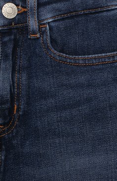 Детские джинсы CALVIN KLEIN JEANS KIDS синего цвета, арт. IG0IG00235 | Фото 3 (Материал внешний: Хлопок; Кросс-КТ: джинсы; Детали: Потертости; Статус проверки: Проверена категория)