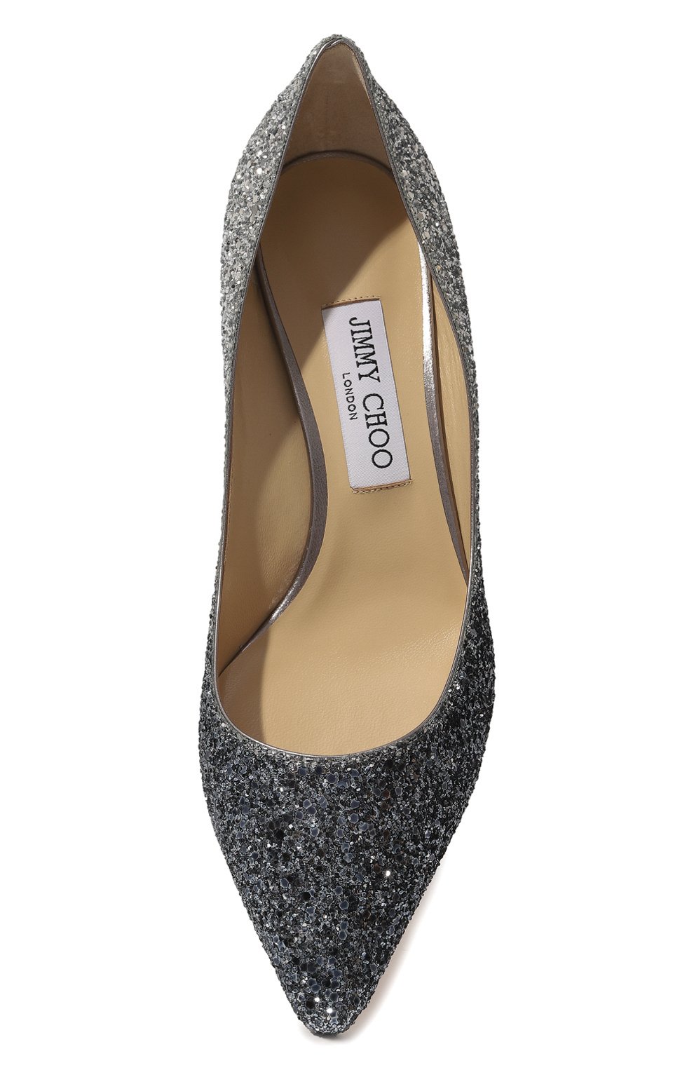 Текстильные туфли Romy 60 Jimmy Choo  ROMY60/VXBNAVYSILVER Фото 6