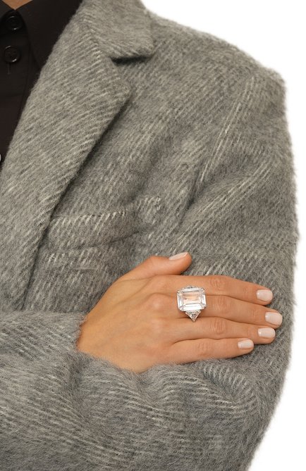 Женское кольцо SASHAVERSE серебряного цвета, арт. RING1/White SS23 | Фото 2 (Материал: Металл)