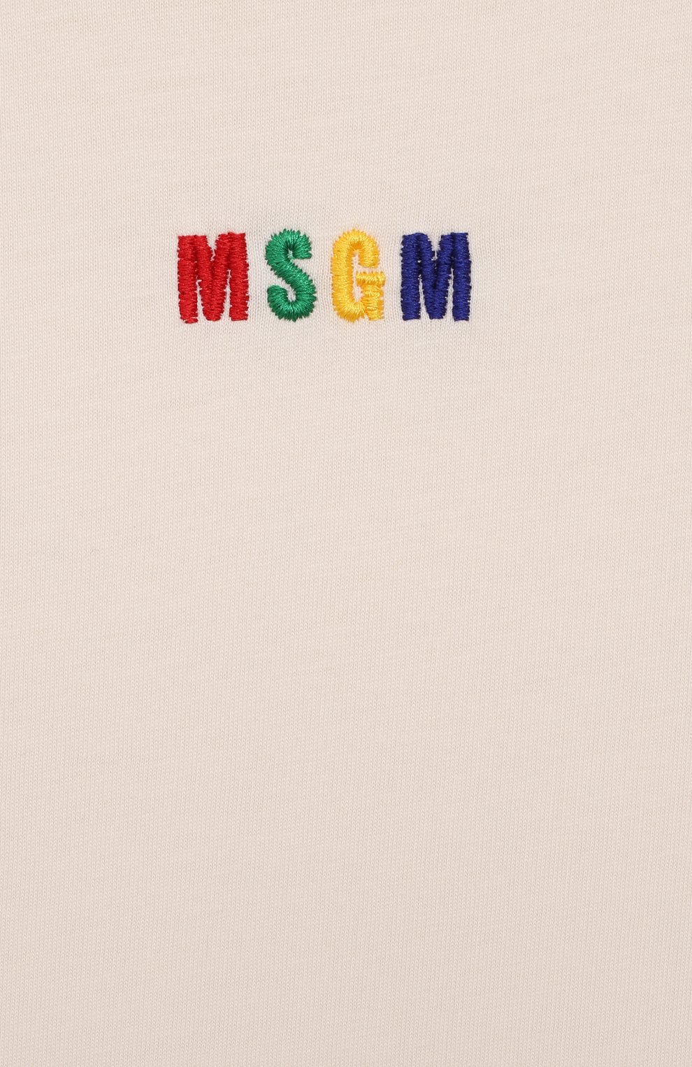 Хлопковая футболка MSGM kids MS029319 Фото 3