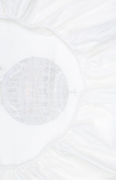 Детского хлопковая простыня ATELIER CHOUX белого цвета, арт. FITTED SHEET-H0T AIR BALL00N | Фото 3 (Материал: Текстиль, Хлопок)