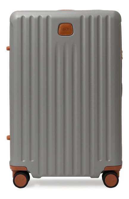 Женский дорожный чемодан capri trolley BRIC`S серого цвета, арт. BRK28031.021 | Фото 1 (Размер: large; Материал: Экокожа)