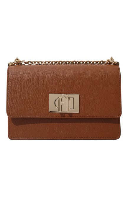 Женская сумка furla 1927 mini FURLA коричневого цвета, арт. BAFKACO/ARE000 | Фото 1 (Ремень/цепочка: На ремешке; Размер: mini; Материал: Натуральная кожа; Сумки-технические: Сумки через плечо)