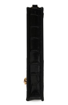Кожаный чехол для iphone ALEXANDER MCQUEEN черного цвета, арт. 632035/1JMFG | Фото 4 (Женское Кросс-КТ: Кожа iPhone; Региональные ограничения белый список (Axapta Mercury): Не проставлено; Нос: Не проставлено)