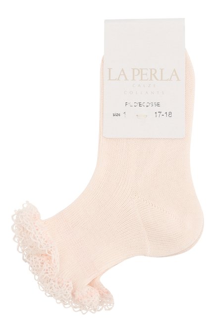 Детские хлопковые носки LA PERLA розового цвета, арт. 43455/1-3 | Фото 1 (Материал: Текстиль, Хлопок; Статус проверки: Проверена категория, Проверено; Региональные ограничения белый список (Axapta Mercury): RU; Кросс-КТ: Носки)