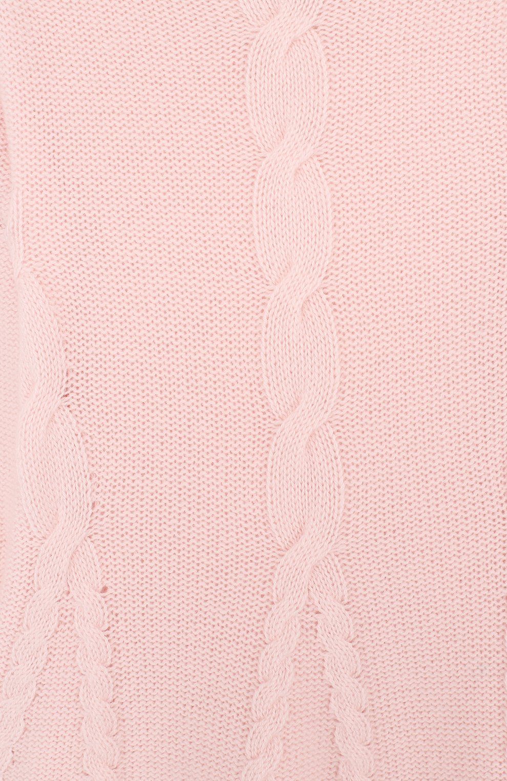Детское кашемировое платье с фактурным узором LORO PIANA светло-розового цвета, арт. FAG3881 | Фото 3 (Материал внешний: Шерсть, Кашемир; Рукава: Длинные; Случай: Повседневный; Девочки Кросс-КТ: Платье-одежда)