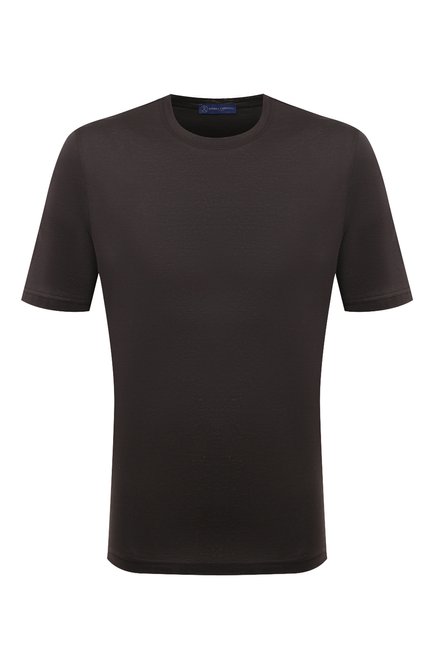 Мужская хлопковая футболка ANDREA CAMPAGNA темно-коричневого цвета по цене 17400 руб., арт. TSMC/JERLUX | Фото 1