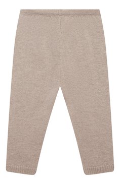 Детский комплект из пуловера и брюк BABY T бежевого цвета, арт. 20AI170C/18M-3A | Фото 6 (Материал внешний: Шерсть; Ростовка одежда: 18 мес | 86 см, 24 мес | 92 см, 36 мес | 98 см)