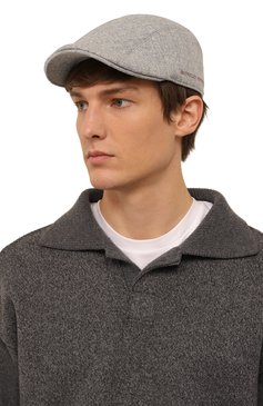 Мужская шерстяная кепка BRUNELLO CUCINELLI серого ц вета, арт. M038P9961 | Фото 2 (Материал: Текстиль, Шерсть; Материал сплава: Проставлено; Нос: Не проставлено)
