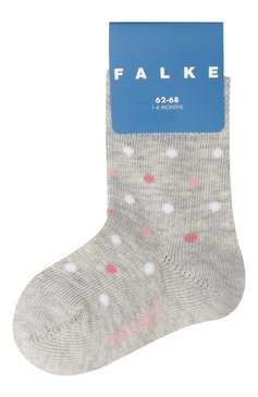 Детские хлопковые носки FALKE серого цвета, арт. 12090. | Фото 1 (Материал: Текстиль, Хлопок)