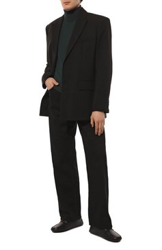 Мужские кожаные мокасины GUCCI черного цвета, арт. 643501 1XH20 | Фото 2 (Подошва: Плоская; Стили: Кэжуэл)