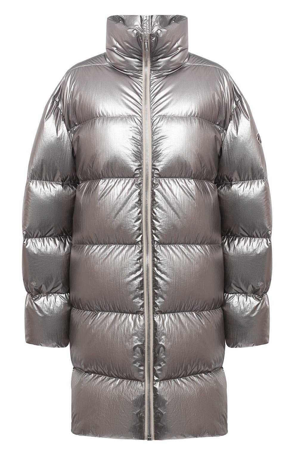 Женский серебряный пуховик moncler + rick owens RICK OWENS купить в ...