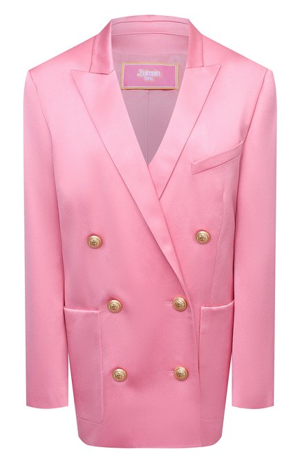 Женский жакет из вискозы balmain x barbie BALMAIN светло-розового цвета по цене 278500 руб., арт. XF2SH010/VB01 | Фото 1