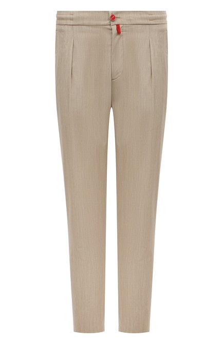 Мужские шерстяные брюки KITON светло-бежевого цвета по цене 133000 руб., арт. UP1LACJ0752B | Фото 1