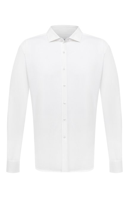 Мужская хлопковая рубашка SONRISA белого цвета по цене 29850 руб., арт. IFJ17/J133/47-51 | Фото 1