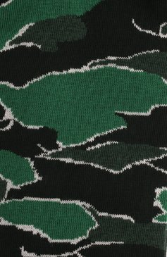 Мужские хлопковые носки ERMENEGILDO ZEGNA зеленого цвета, арт. N5V404970 | Фото 2 (Кросс-КТ: бельё; Материал внешний: Хлопок)