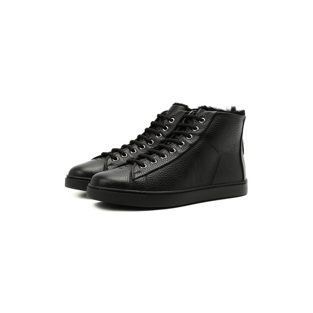 Кожаные кеды Peter Gianvito Rossi  S20386.W1BLK.B0FNENE