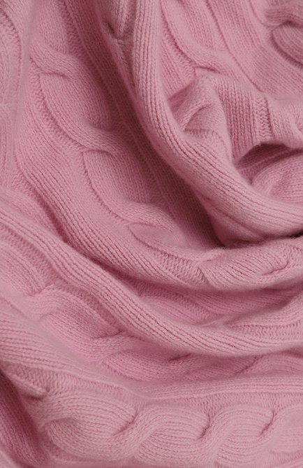 Детского шерстяной плед WOOL&COTTON розового цвета, арт. VMLPL-OK | Фото 2 (Материал сплава: Проставлено; Материал: Шерсть, Текстиль; Нос: Не проставлено)