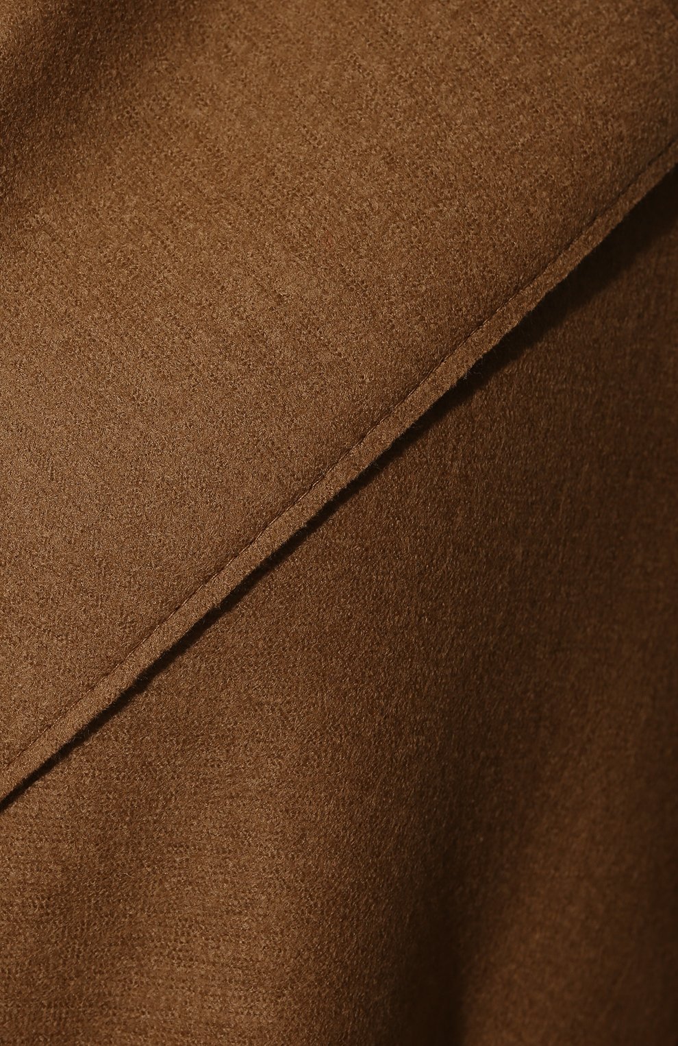 Женское шерстяное пальто HARRIS WHARF LONDON коричневого цвета, арт. A1226MLX | Фото 5 (Материал внешний: Шерсть; Рукава: Длинные; Длина (верхняя одежда): До колена; 1-2-бортные: Двубортные; Стили: Кэжуэл)