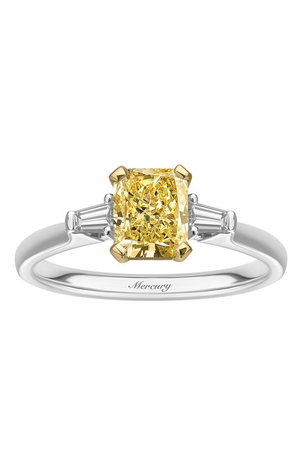 Женские кольцо MERCURY бесцветного цвета, арт. MR22946WYD | Фото 2 (Материал сплава: Белое золото, Желтое золото)