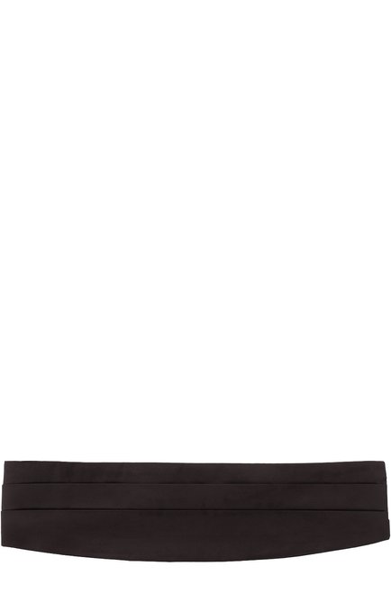 Мужской шелковый камербанд GIORGIO ARMANI черного цвета, арт. 360033/7P998 | Фото 1 (Материал: Шелк, Текстиль)