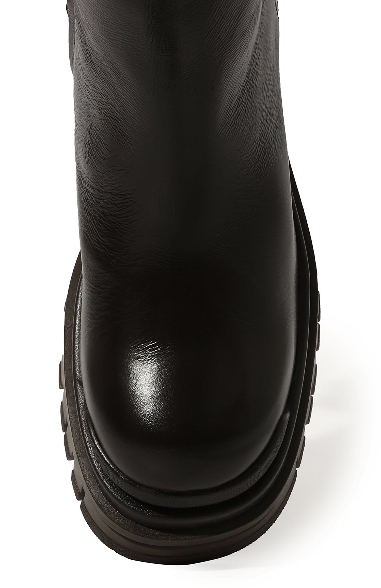 Женские кожаные сапоги PREMIATA коричневого цвета, арт. M6346/G0MMALACCA | Фото 6 (Высота голенища: Средние; Материал внешний: Кожа; Материал утеплителя: Натуральный мех; Каблук высота: Средний; Каблук тип: Устойчивый)