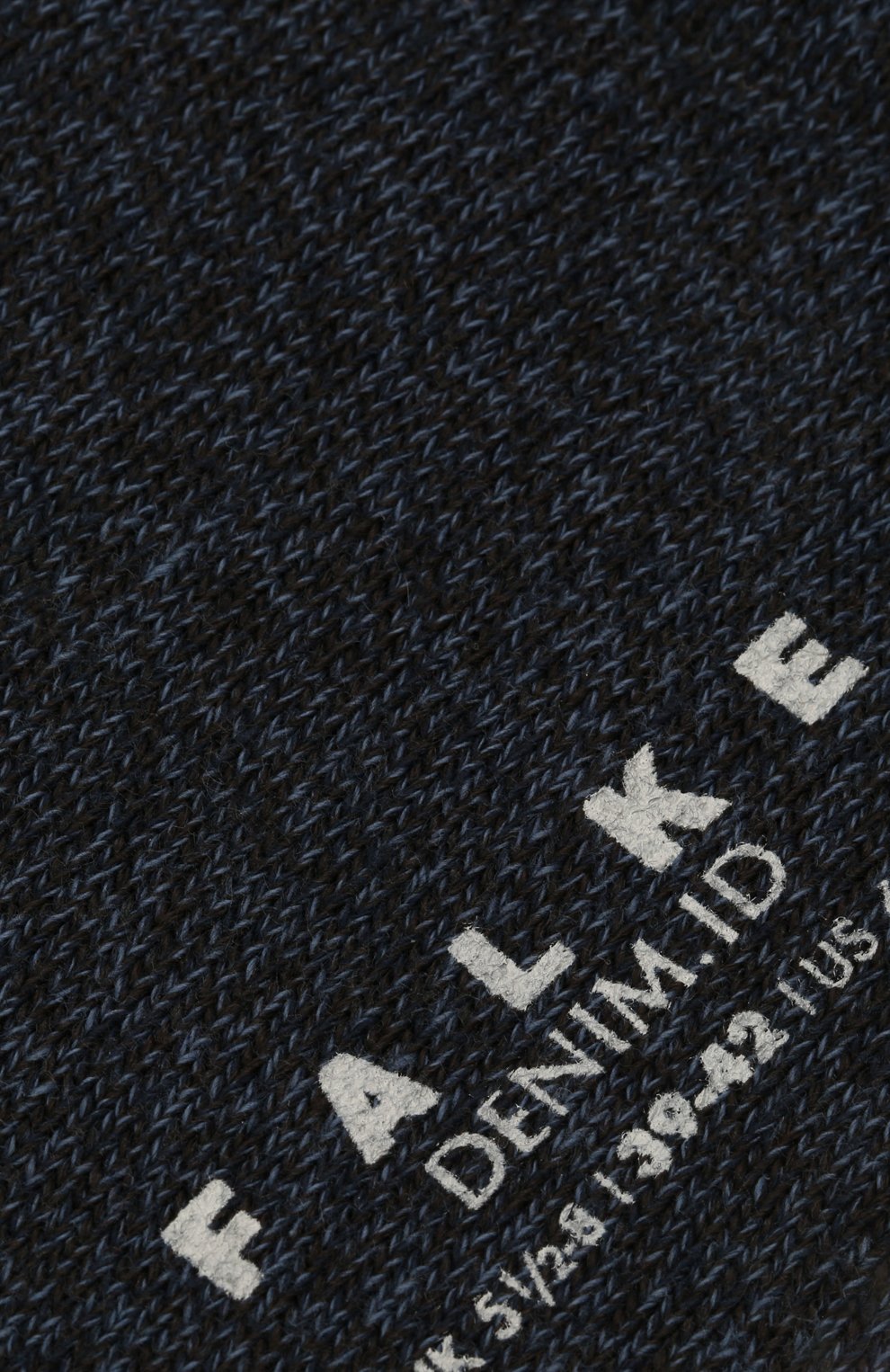 Мужские носки из хлопка и шерсти denim.id FALKE си�него цвета, арт. 14491 | Фото 2 (Материал внешний: Шерсть, Хлопок; Кросс-КТ: бельё)