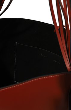 Женская сумка-тоут saturn NEOUS коричневого цвета, арт. 00003A | Фото 3 (Сумки-технические: Сумки top-handle; Материал: Натуральная кожа; Материал сплава: Проставлено; Др агоценные камни: Проставлено; Размер: large)
