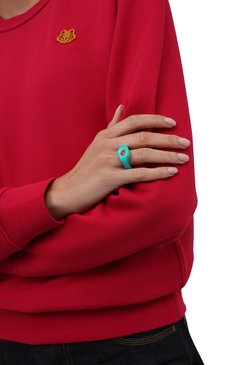 Женское кольцо LILI ARCHIVE бирюзового цвета, арт. RM3C11S3 | Фото 2 (Материал: Смола, Пластик; Региональные ограничения белый список (Axapta Mercury): Не проставлено; Нос: Не проставлено)