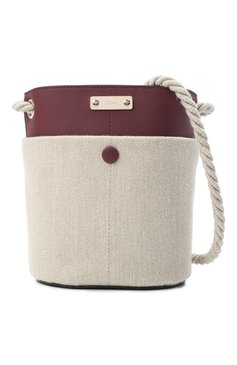 Женская сумка key small CHLOÉ бордового цвета, арт. CHC22SS482G11 | Фото 6 (Сумки-технические: Сумки через плечо; Ремень/цепочка: На ремешке; Материал: Текстиль; Размер: small)