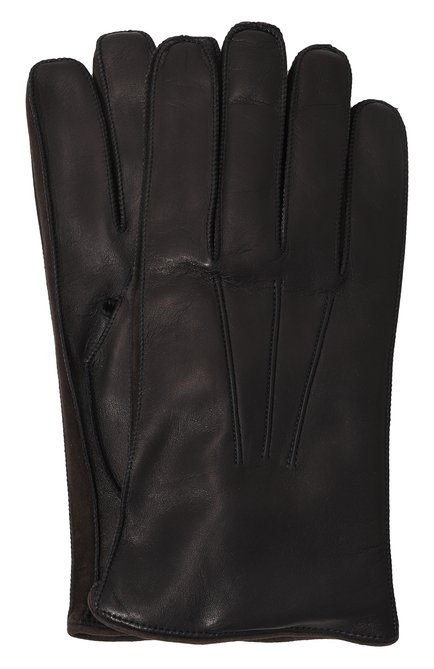 Мужские кожаные перчатки MOORER темно-синего цвета, арт. CLIFT0N-NCW | Фото 1 (Нос: Не проставлено; Материал: Натуральная кожа; Материал сплава: Проставлено)