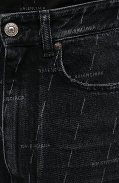 Мужские джинсы BALENCIAGA серого цвета, арт. 641455/TJW41 | Фото 5 (Силуэт М (брюки): Прямые; Кросс-КТ: Деним; Длина (брюки, джинсы): Стандартные; Стили: Гранж; Материал внешний: Хлопок, Деним)