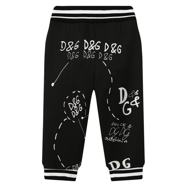 Хлопковые джоггеры Dolce & Gabbana L5JP5R/G7XBP/2-6 Фото 2