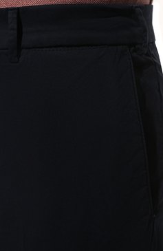 Мужские хлопковые брюки BRUNELLO CUCINELLI темно-синего цвета, арт. M289LB1770 | Фото 5 (Длина (брюки, джинсы): Стандартные; Случай: Повседневный; Материал внешний: Хлопок; Стили: Кэжуэл)