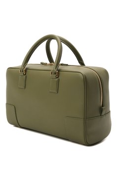 Женская сумка amazona 28 LOEWE зеленого цвета, арт. A039N08X01 | Фото 4 (Сумки-технические: Сумки top-handle; Размер: medium; Материал: Натуральная кожа; Ремень/цепочка: На ремешке)