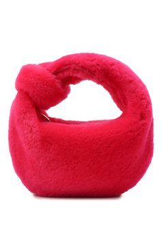 Женская сумка jodie mini BOTTEGA VENETA розового цвета, арт. 680697/V1C20 | Фото 1 (Материал: Натуральный мех; Сумки-технические: Сумки top-handle; Размер: mini)