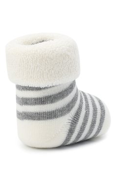 Детские хлопковые носки FALKE белого цвета, арт. 10040. | Фото 3 (Материал: Текстиль, Хлопок; Региональные ограничения белый список (Axapta Mercury): RU)