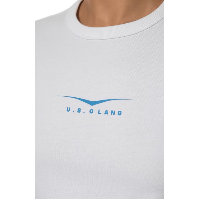 фото Хлопковая футболка helmut lang