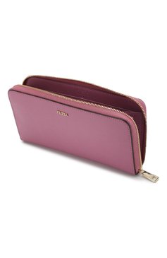 Женские кожаный кошелек babylon FURLA розового цвета, арт. PS52/B30 | Фото 3 (Материал: Натуральная кожа; Статус проверки: Проверена категория)
