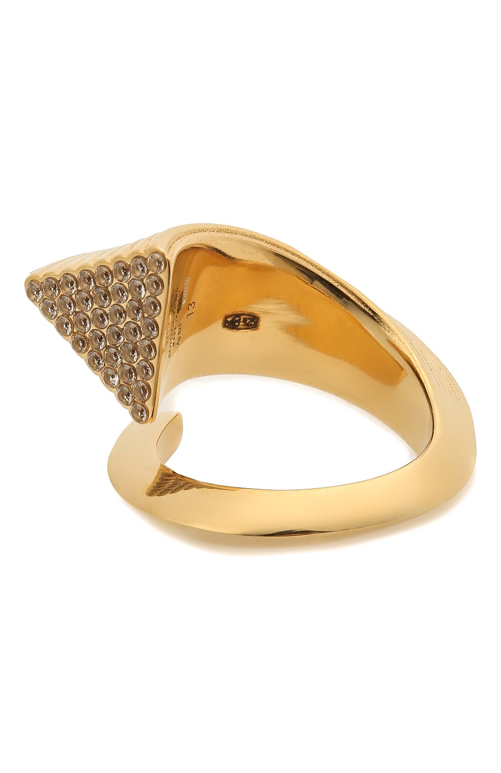 Женское кольцо BOTTEGA VENETA золотого цвета, арт. 651096/VB0B6 | Фото 1 (Материал: Серебро; Региональные ограничения белый список (Axapta Mercury): Не проставлено, RU; Нос: Не проставлено)