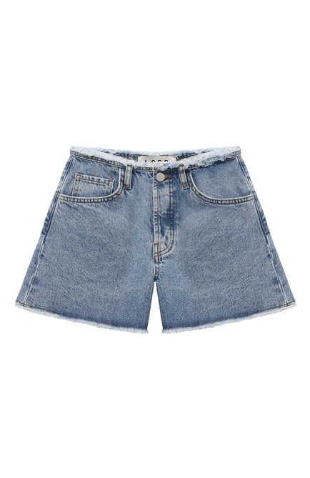 Детские джинсовые шорты LES COYOTES DE PARIS синего цвета, арт. 123-31-119 | Фото 1 (Материал сплава: Проставлено; Материал внешний: Хлопок; Нос: Не проставлено)