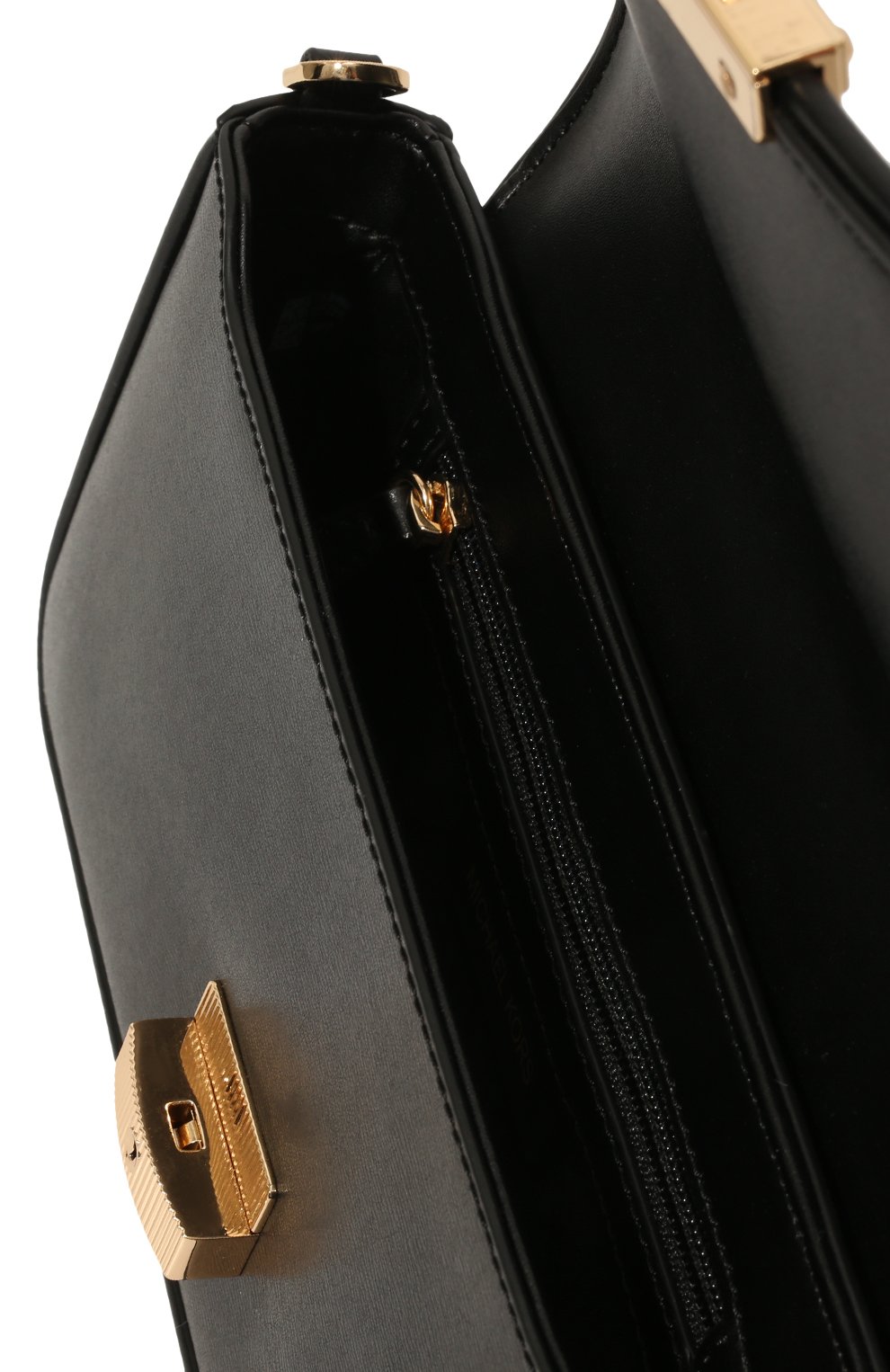 Женская сумка bradshaw small MICHAEL MICHAEL KORS черного цвета, арт. 30S1G2BL1L | Фото 5 (Сумки-технические: Сумки top-handle; Материал: Натуральная кожа; Ремень/цепочка: На ремешке; Размер: small)