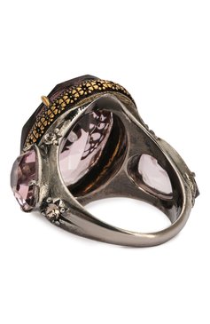 Женское кольцо ALEXANDER MCQUEEN фиолетового цвета, арт. 607119/J160X | Фото 2 (Материал: Металл)