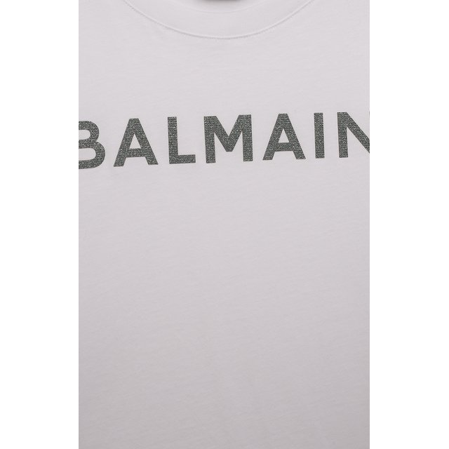 Хлопковая футболка Balmain BS8A31 Фото 3