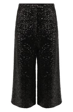 Женские шорты с пайетками IN THE MOOD FOR LOVE черного цвета, арт. EL0DIE CUL0TTE PANTS | Фото 1 (Женское Кросс-КТ: Шорты-одежда; Стили: Гламурный; Материал внешний: Синтетический материал; Кросс-КТ: Широкие; Длина Ж (юбки, платья, шорты): До колена; Материал подклада: Хлопок; Статус проверки: Проверена категория)