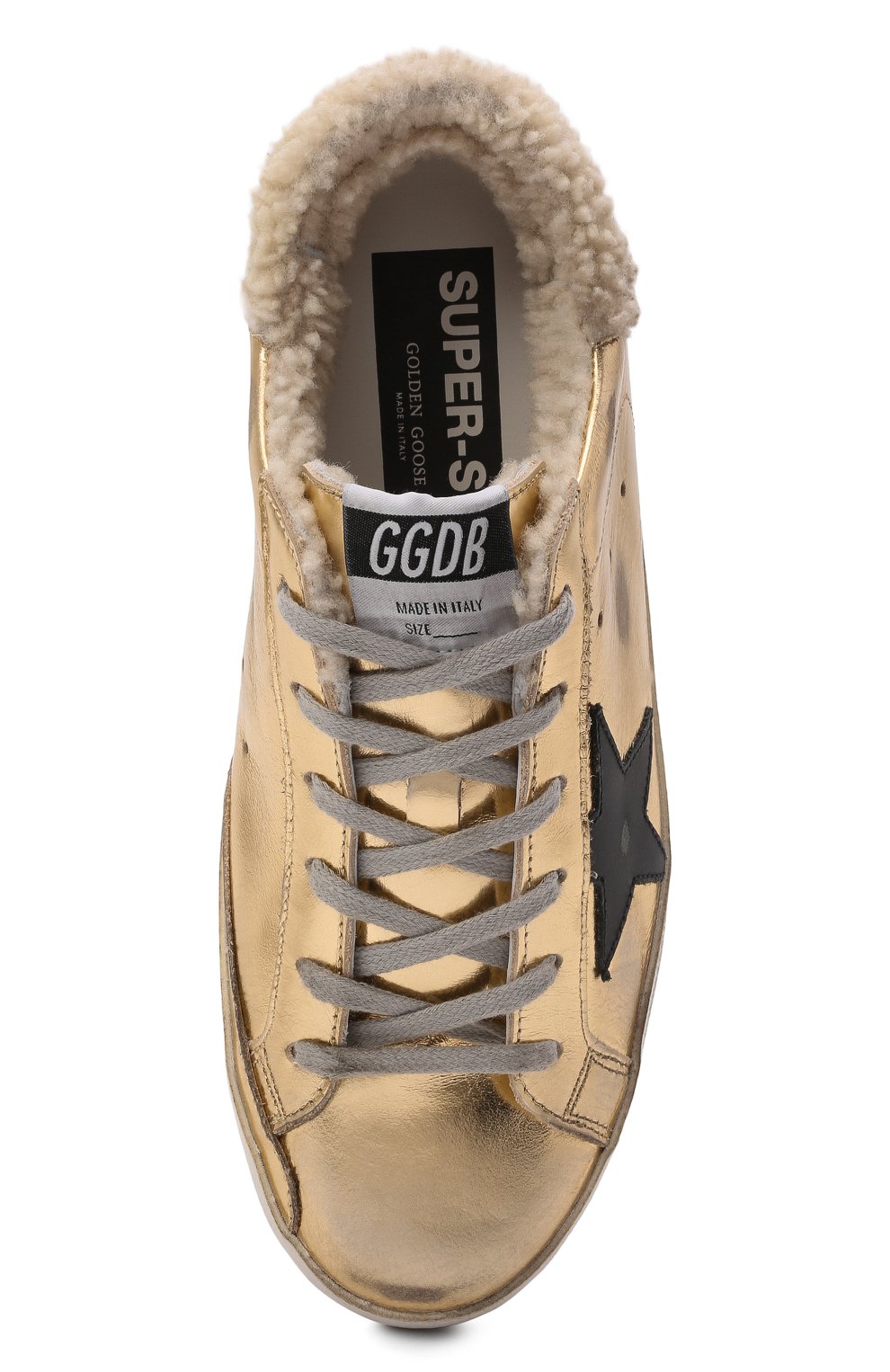 Кожаные кеды Superstar Golden Goose Deluxe Brand  GWF00101.F002002 Фото 5