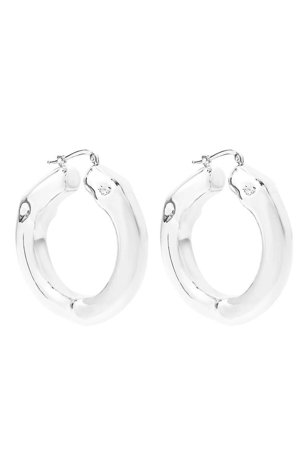 Женские серьги JIL SANDER серебряного цвета, арт. J12VG0038 J12029/SILVER | Фото 3 (Региональные ограничения белый список (Axapta Mercury): Не проставлено; Нос: Не проставлено; Материал: Металл)