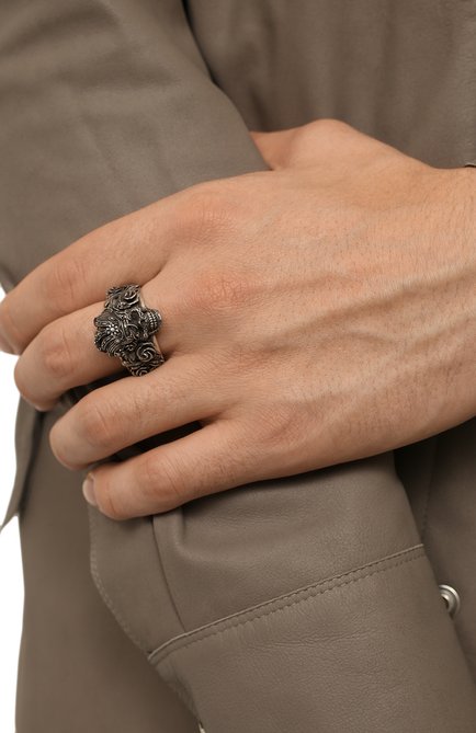 Мужское кольцо риск и удача GL JEWELRY серебряного цвета, арт. PB639 | Фото 2 (Материал: Серебро)